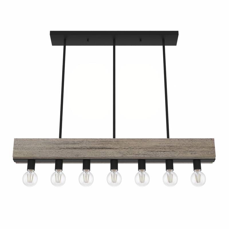 Hunter Donelson Linear Chandelier - Rustic, Farmhouse, Industrial - Kitchen Island, Dining Room