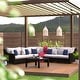 preview thumbnail 28 of 73, Deco 6-piece Corner Sectional Set with by RST Brands