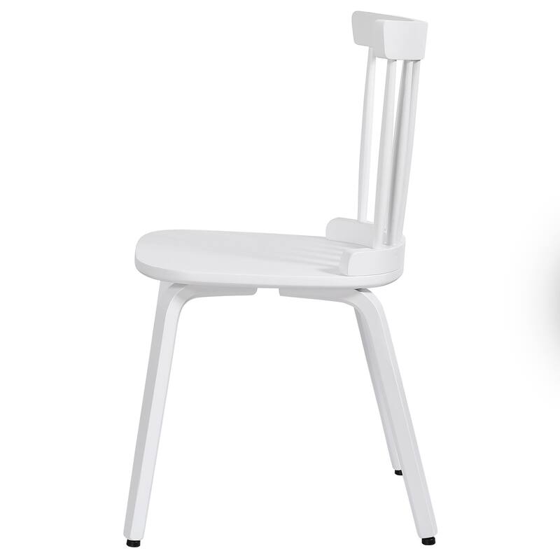 Solid Wood Slat Back Windsor Dining Chairs, Set of 2/4