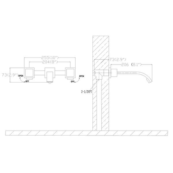 Matte black Wall Mounted Bathroom Faucet Bed Bath & Beyond 34528870