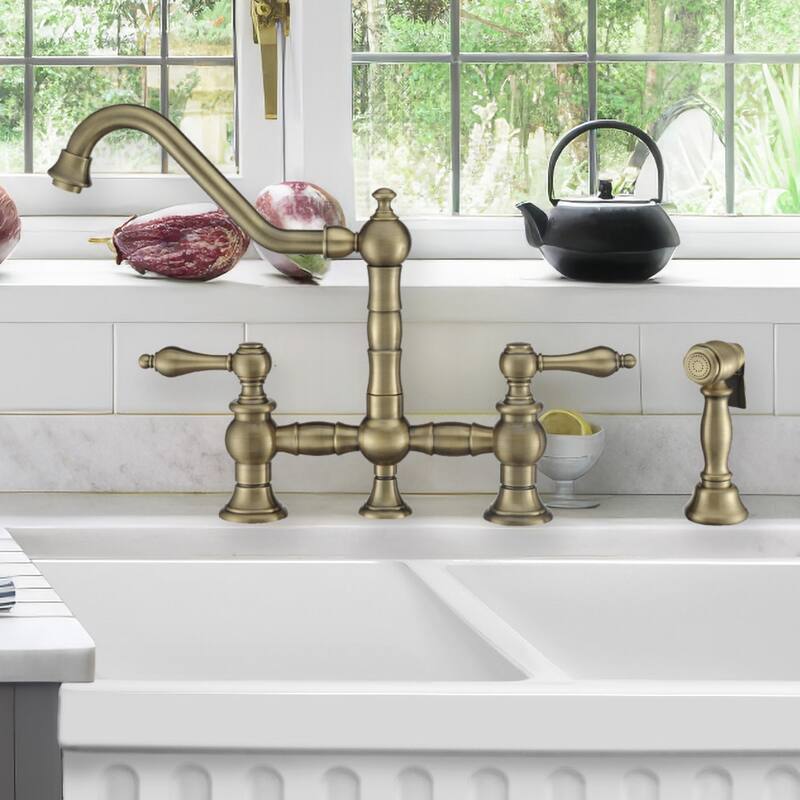Whitehaus Vintage III Plus 1.5 GPM Widespread Faucet