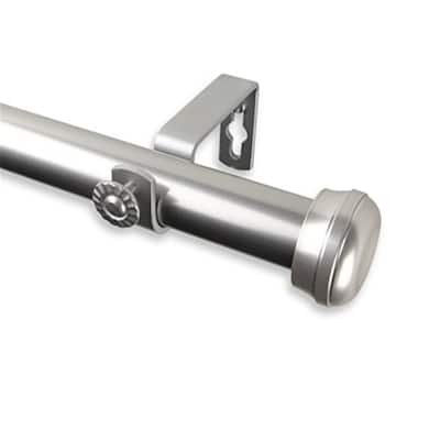 Sleek Rosen Curtain Rod with Contemporary Finials, Adjustable Length Design for Effortless Window Styling - 48