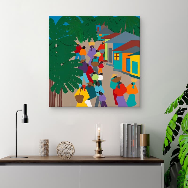 Le Village by Synthia SAINT JAMES Canvas Art Print