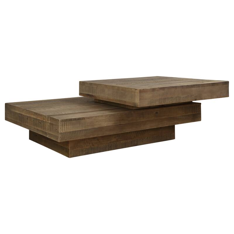 Uttermost 24400 Rustic Planes 57" Wide Oak Wood Coffee Table