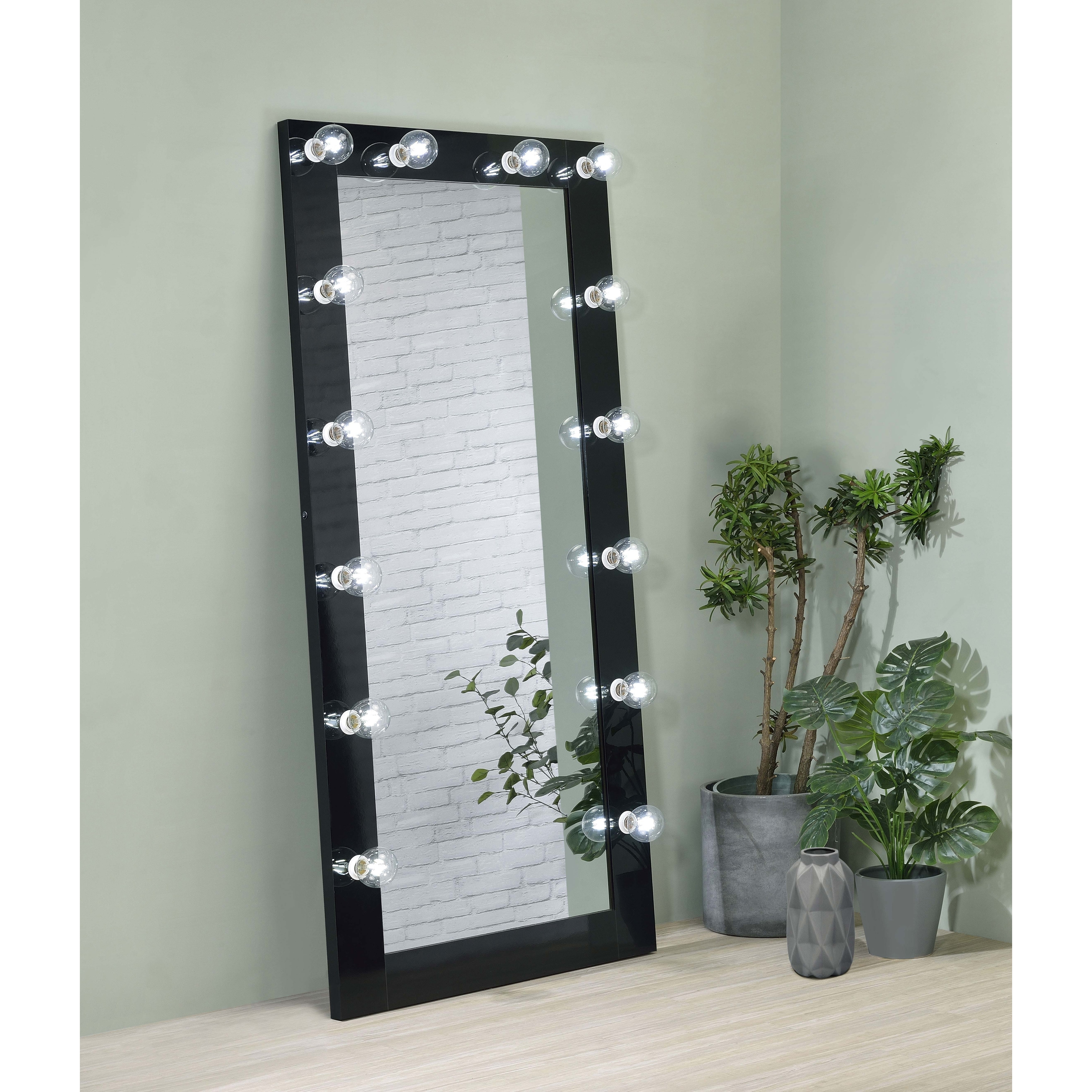 Zayan 32 x 71 Inch Floor Mirror LED Lighting - Overstock - 39005289