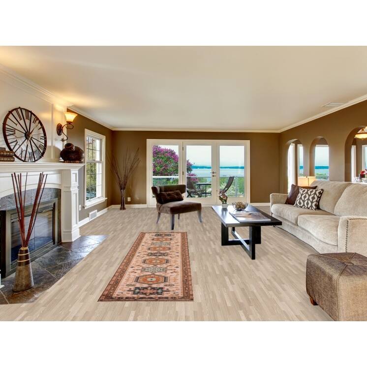 Geometric Pink Kazak Runner Rug Handmade Oriental Wool Carpet - 2'7"x 9'11"