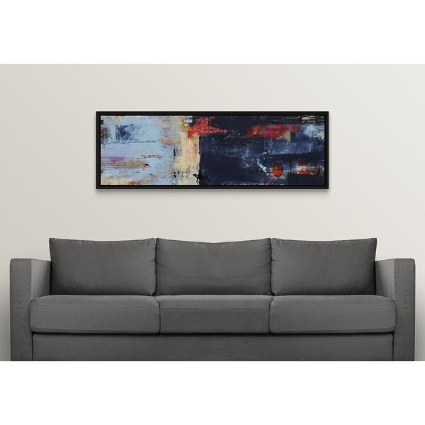 "Urban Core" Black Float Frame Canvas Art