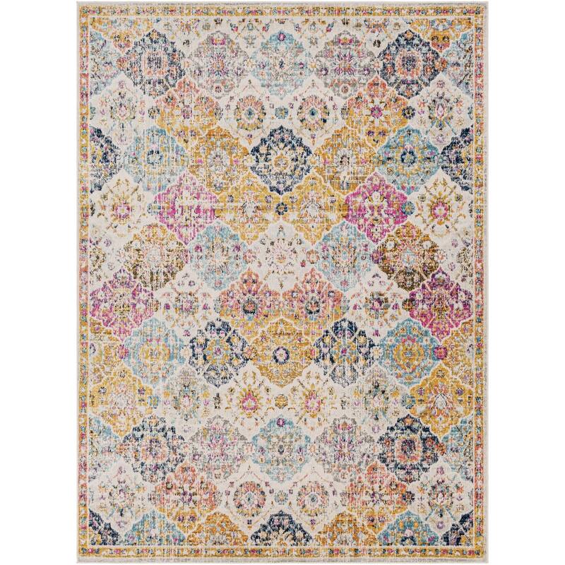 Livabliss Harput Transitional Medallion Area Rug