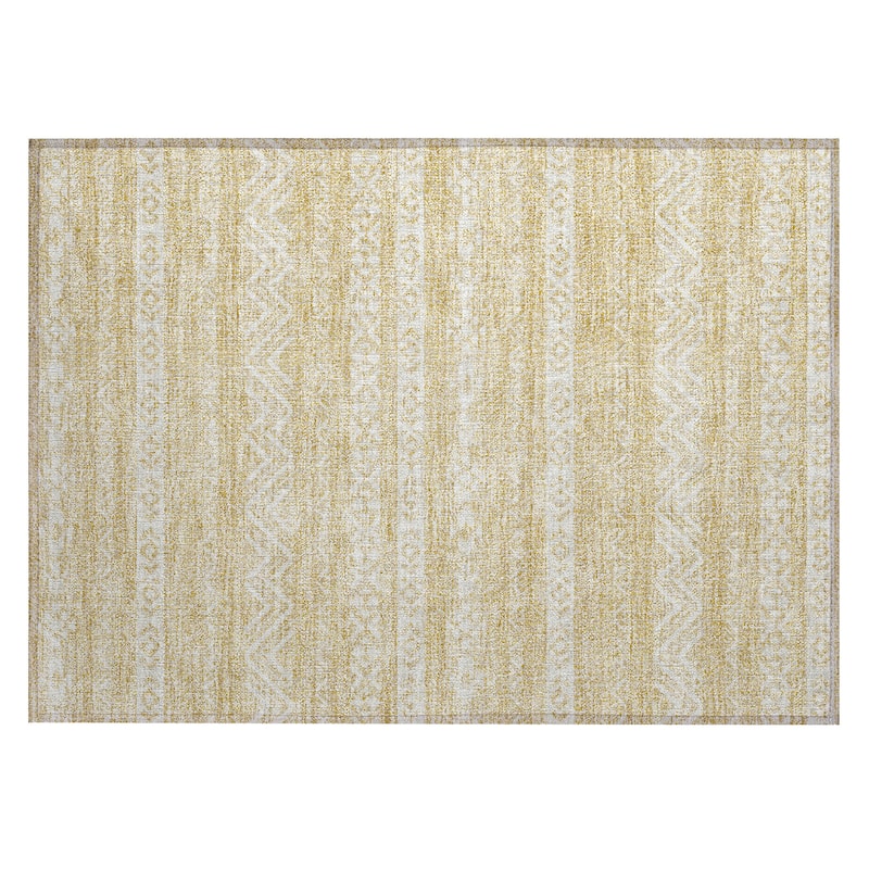 Machine Washable Indoor/ Outdoor Chantille Boho Stripes Rug
