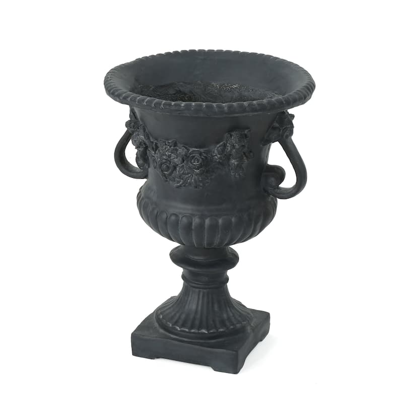 Buena Vista Outdoor 24-inch Cast Stone Urn by Christopher Knight Home