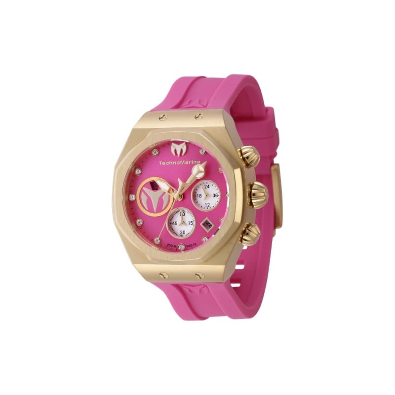 Technomarine Women's TM-523009 Reef Quartz Silver, Hot Pink Dial Watch