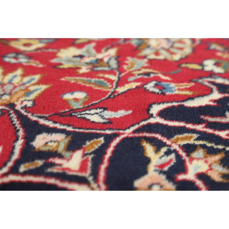 Hand Knotted Oriental 100% Wool Carpet Traditional Floral Beige & Ivories Tabriz Area Rug - 9' 10'' X 6' 5''