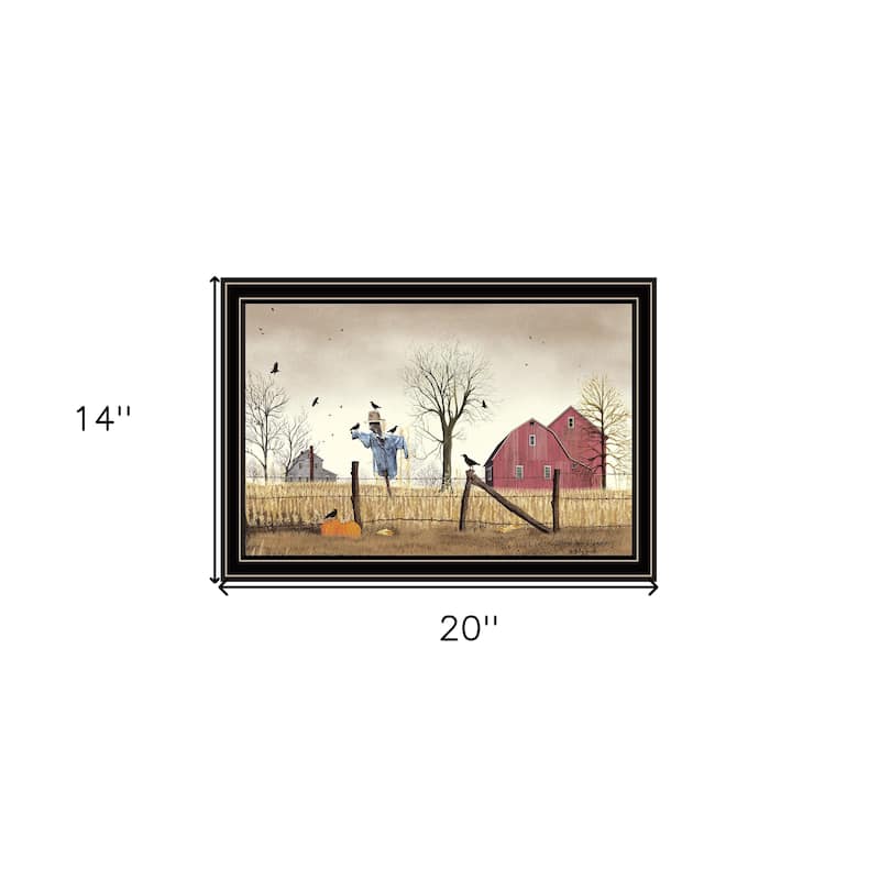 HomeRoots After the Harvest Black Framed Wall Art