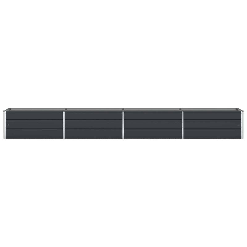 vidaXL Planter in Galvanised Steel - 39.37 x 19.69 x 17.72