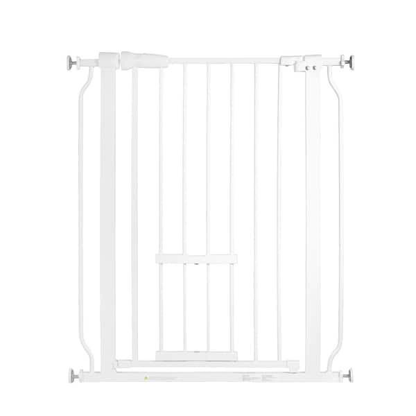 slide 2 of 16, BalanceFrom Safety Gate with Pet Door 36-Inch Tall, Fits 29.1 - 33.8 Inch for Doorways and Stairways - 36-Inch Tall