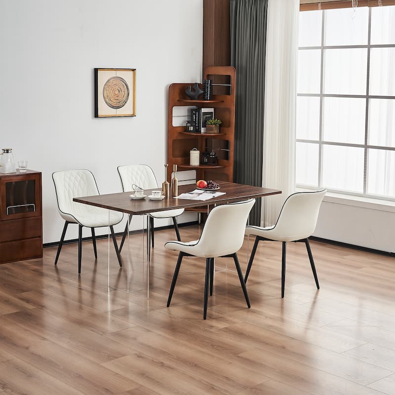 Modern Dining Chairs Set of 2 Upholstered Dining Room Chairs