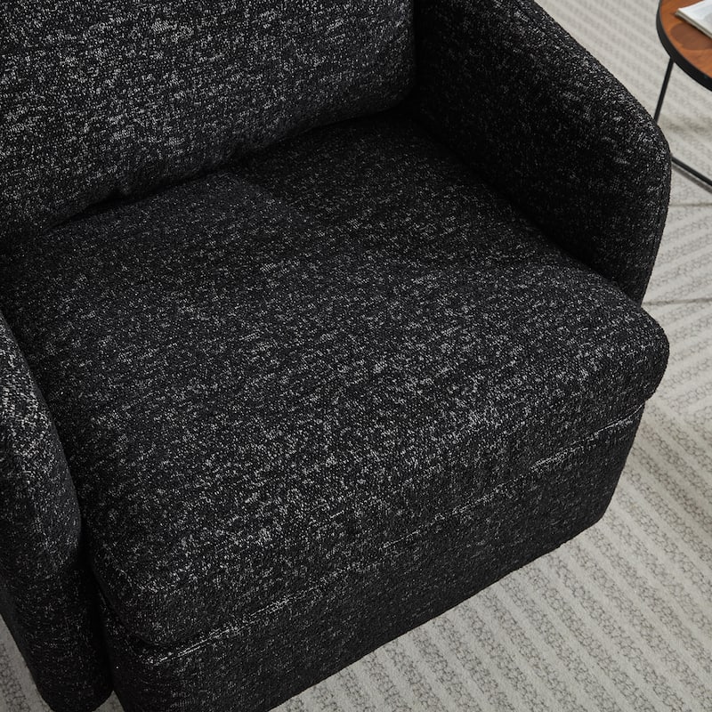 GDFStudio - Clara Chenille Swivel Accent Chair with Sleek Modern Design and Plush Cushioning - 31.5"W