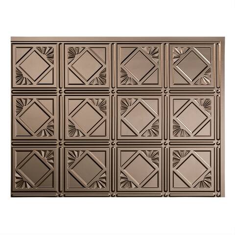 Fasade Traditional Style/Pattern 4 Decorative Vinyl 18in x 24in Backsplash Panel