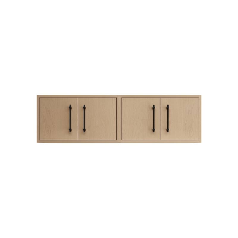 Victoria 48 Inches Top Cabinet Wall-Mounted - 47.5 - Oak Finish - Yellow Oak