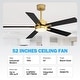 preview thumbnail 114 of 173, 42/48/52/56/62-IN LED Ceiling Fan with Light Kit and Remote(5/7-Blade)