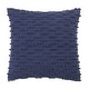 preview thumbnail 18 of 48, Nubby Design Down Filled Throw Pillow Navy Blue - 20"x20"