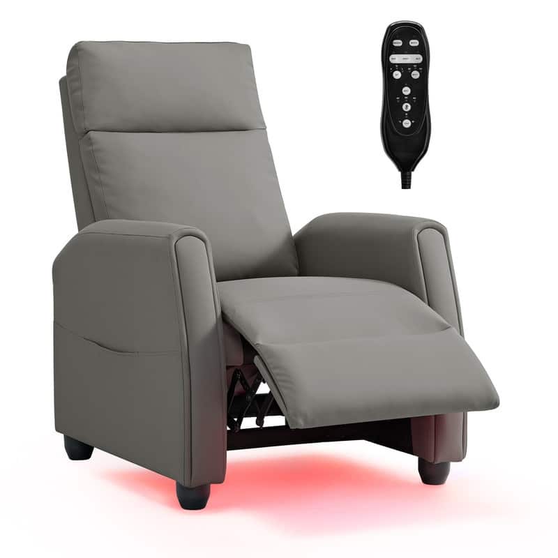 Andrea Recliner Chair with LED Lights, Heating & Massage