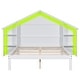 preview thumbnail 8 of 9, Full Size Wood Bed with House-shaped Storage Headboard