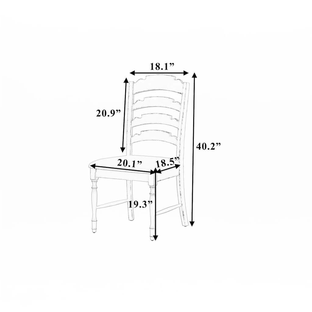 Vintage Traditional 4-Piece Upholstered Dining Chairs