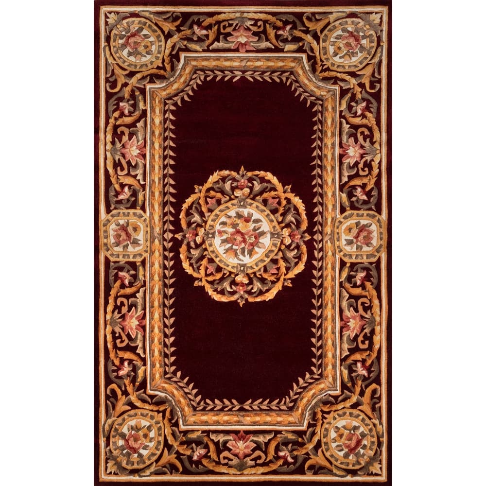 Momeni Harmony Hand Tufted Wool Traditional Floral Area Rug.