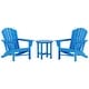 preview thumbnail 20 of 96, Altura Classic Outdoor Eco-Friendly All Weather Adirondack Chairs with Side Table (3-Piece Set)