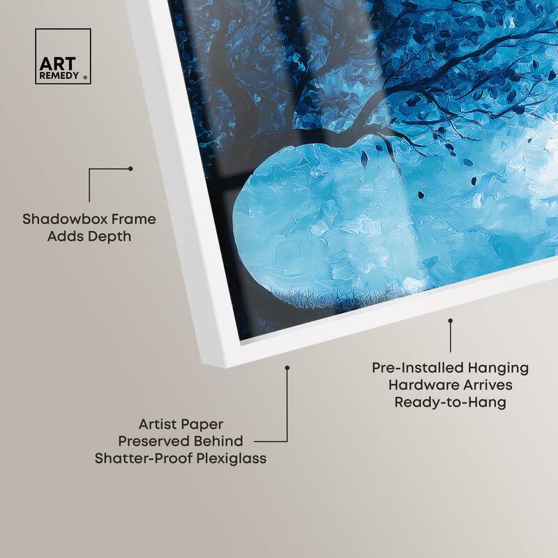 Fire and Ice Tree II Shadowbox by Art Remedy