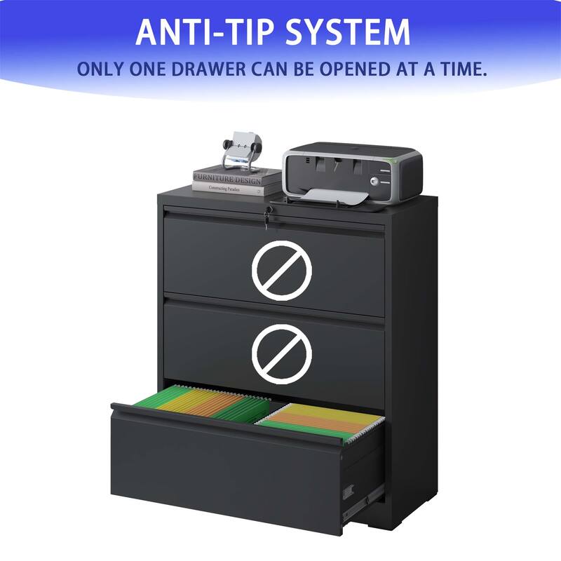 Lateral File Cabinet 3 Drawer