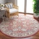 preview thumbnail 7 of 12, SAFAVIEH Rosewood Evantia Traditional Rug 6'7" Round - Ivory/Red - Round