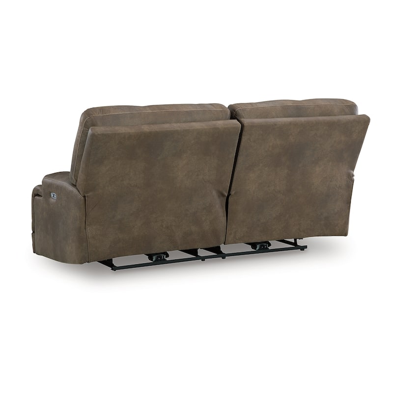 Signature Design by Ashley Bealeaf Brown Power Reclining Sofa - 82" W x 42" D x 42" H