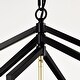 preview thumbnail 9 of 13, 18.11" Matte Black & Gold 4-Light Industrial Chandelier for Dining & Living Room (E12 Bulbs Not Included)