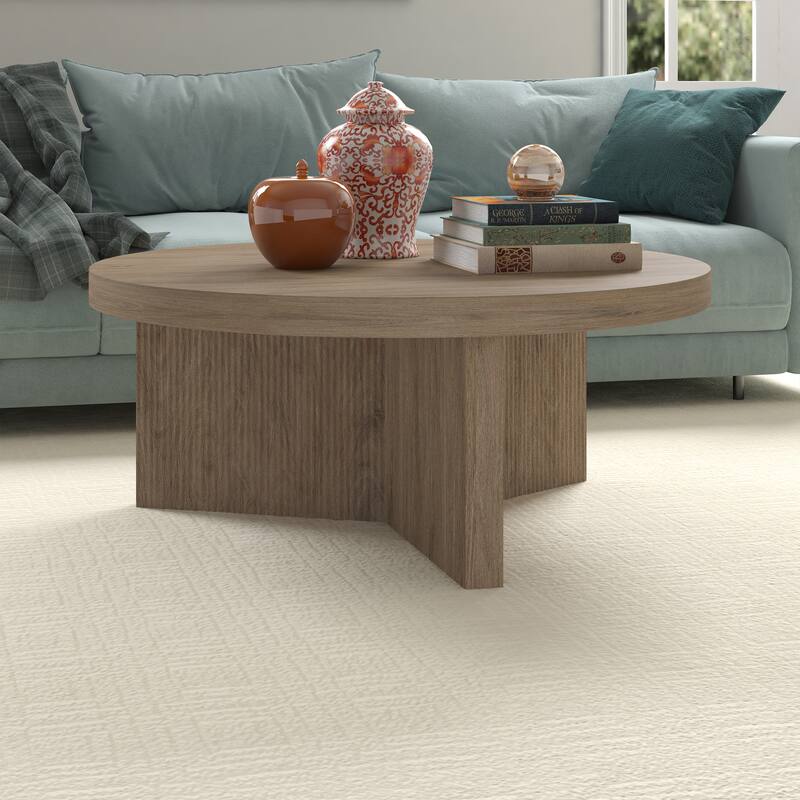 Holm 36" Wide Round Coffee Table