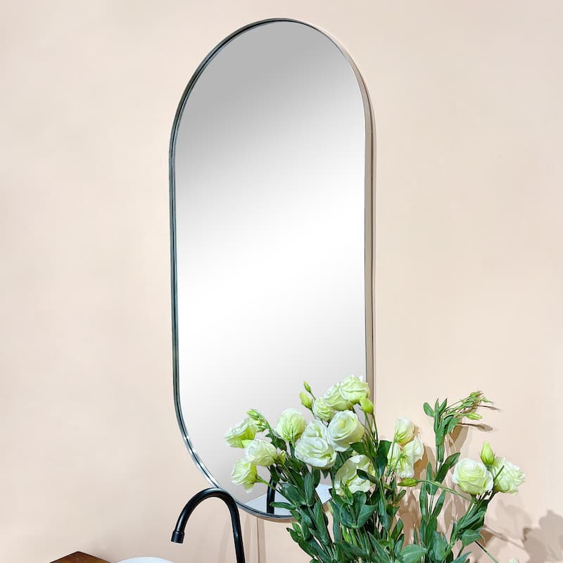 TEHOME Cristos Metal Wall Mirror