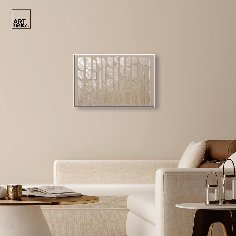 Textured Tiles Canvas by Art Remedy