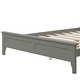 preview thumbnail 15 of 22, Queen Platform Bed with Slatted Headboard and Solid Pine Frame