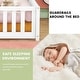 preview thumbnail 58 of 106, Twin/Full/Queen Size Floor Bed with Safety Guardrails for Kids, Wood Montessori Bedframe w/ Door, Children's Noiseless Beds