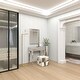 preview thumbnail 17 of 16, Grey MDF Glam Console Table (Set of 2) - S/2 31"W, 31"H