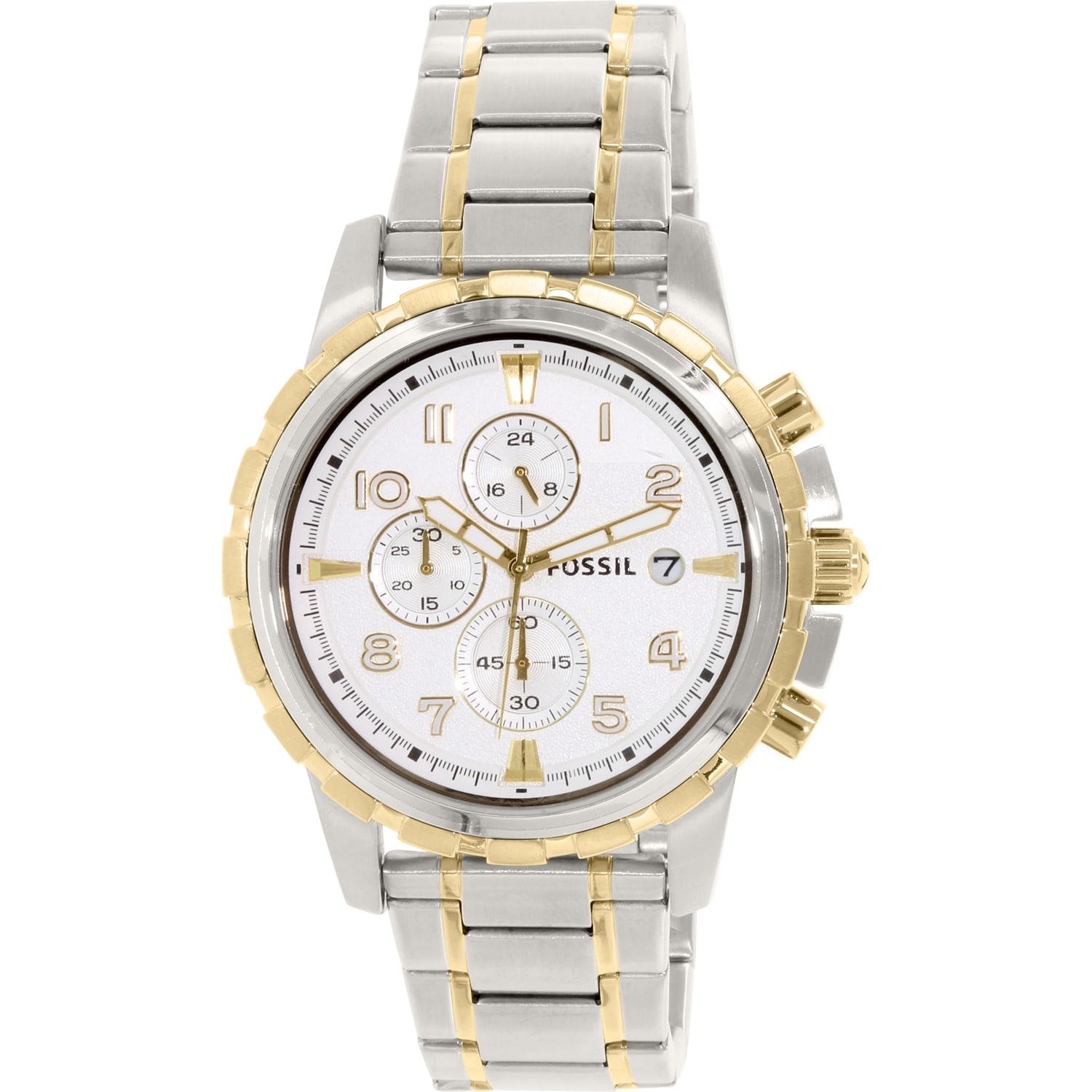 Fossil Men's Dean Silver Stainless-Steel Analog Quartz Fashion Watch