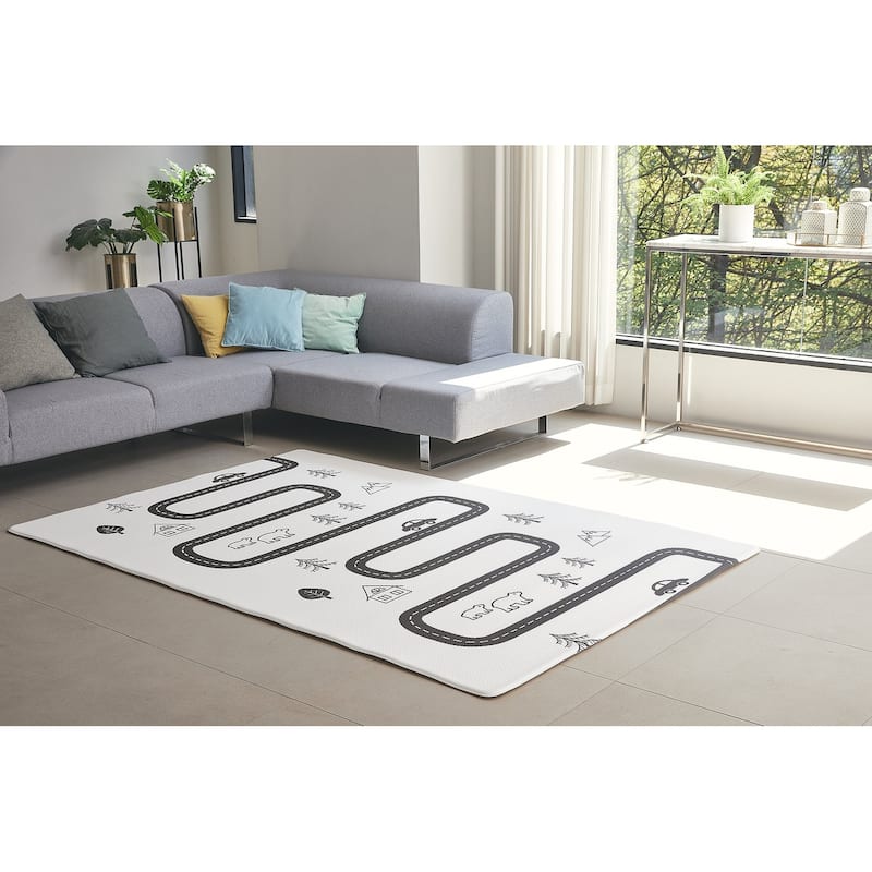 Arches Beige & Nordic Playmat - 82.5in L X 55in W