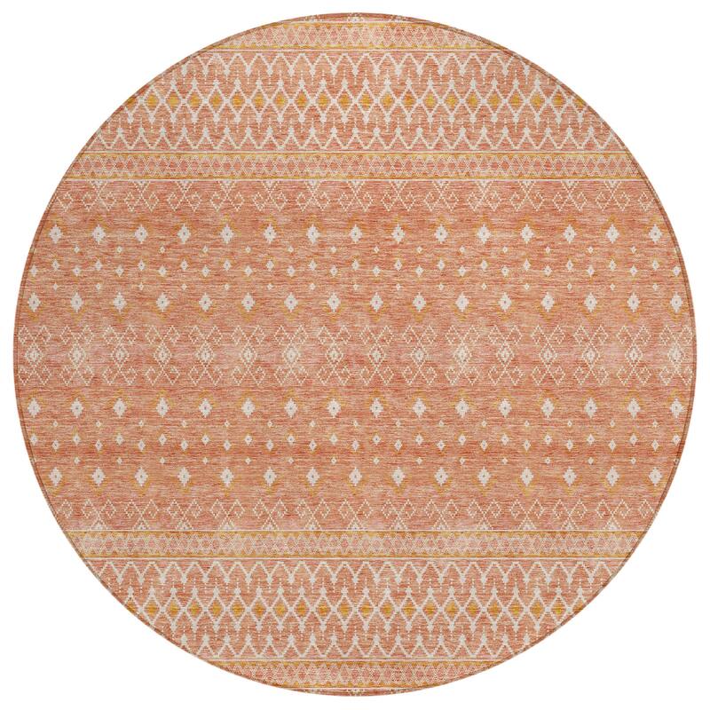 Machine Washable Indoor/ Outdoor Chantille Morrocan Boho Rug