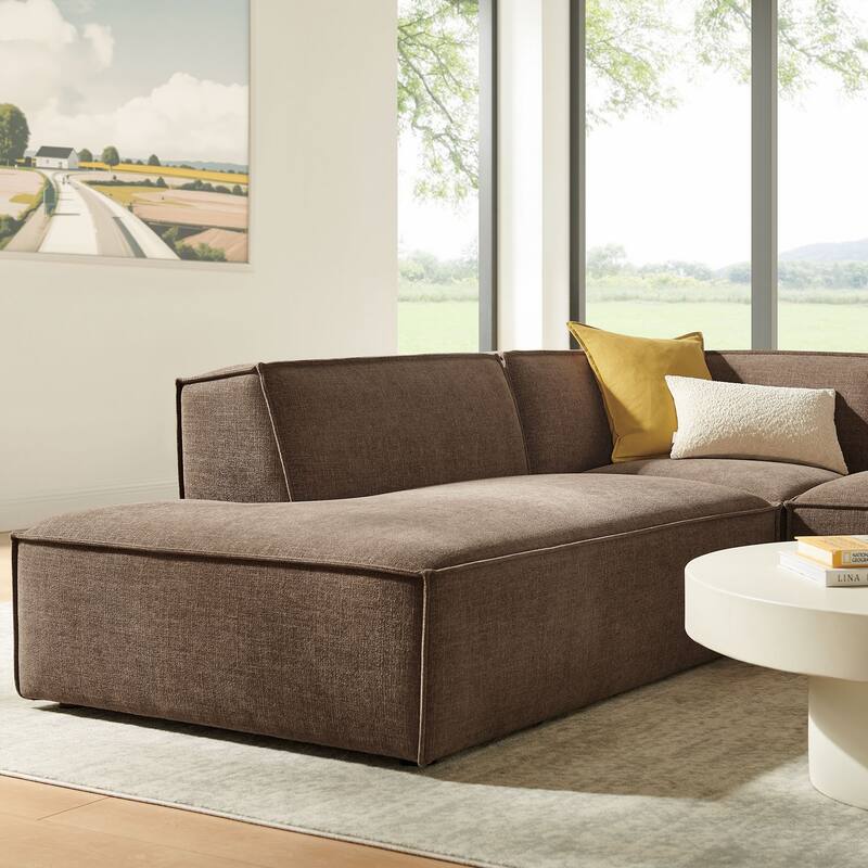 Restore 3-Piece Performance Fabric Upholstered Modular L-Shaped Sectional Sofa