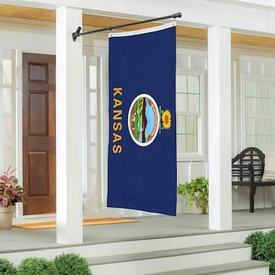 State of Kansas Double Sided Estate Flag w/ 2 Grommets, 3'x5'