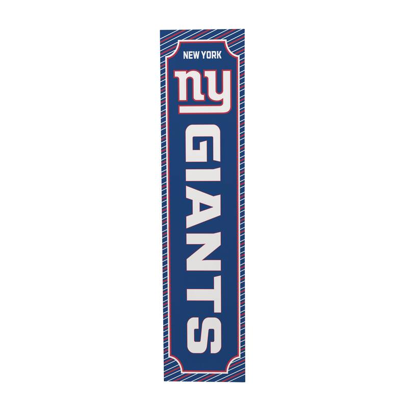 47" Double Sided Seasonal Porch Leaner, New York Giants - 47" x 11.25"
