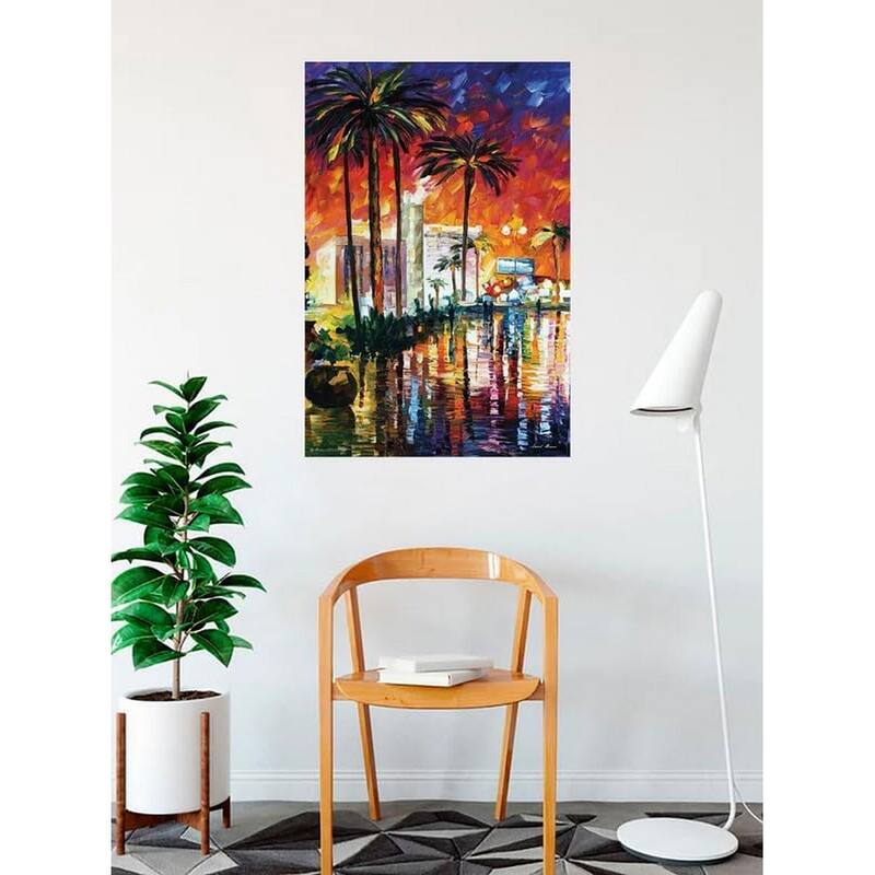 Las Vegas by Leonard Afremov Art Poster - 24 x 36 Inch