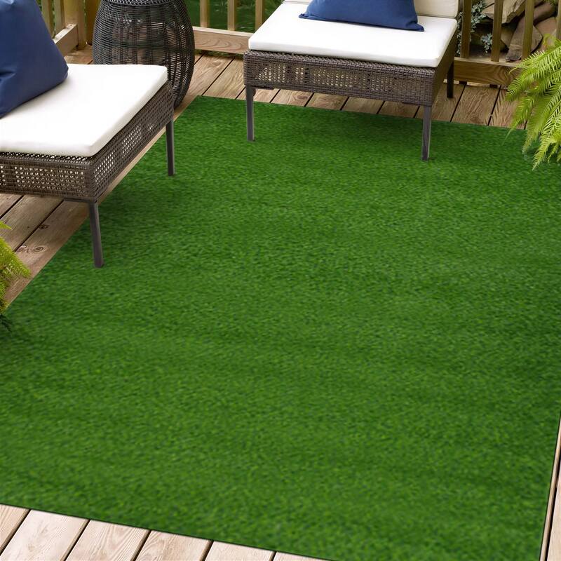 Porch & Den Portia Oriental Medallion Indoor/Outdoor Area Rug - 5' x 7' - Blue