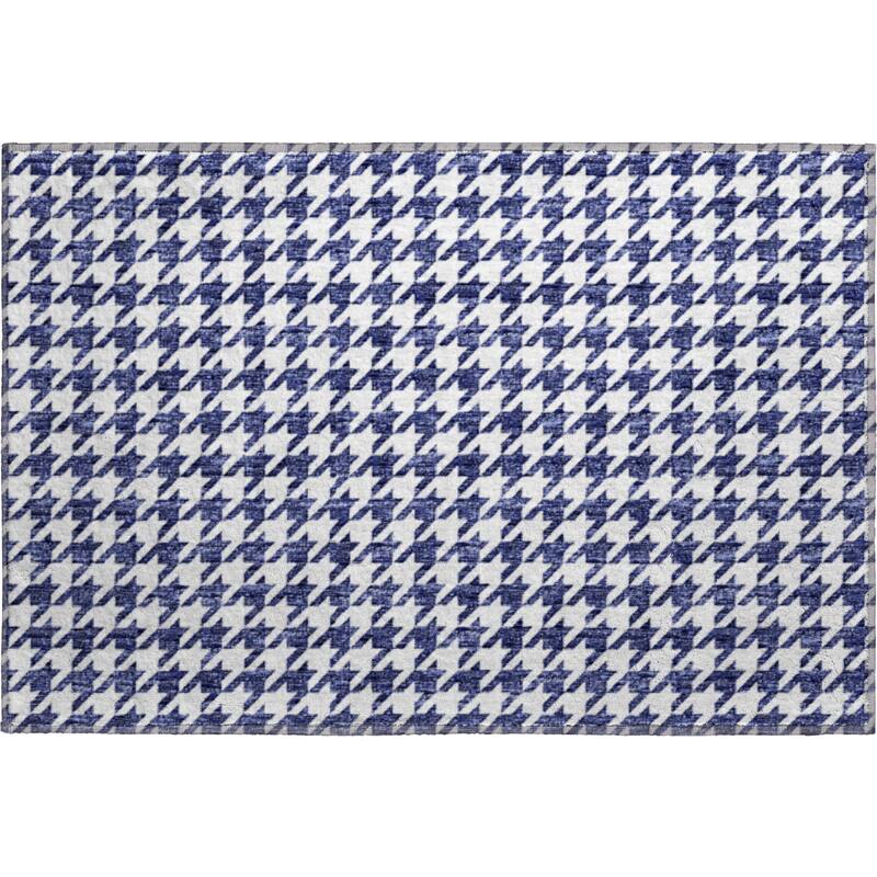 Premium Washable Super Soft Modern Houndstooth Mayfield Rug